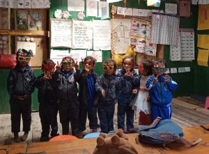 Salle de classe construite à Khorira – projet éducatif au Népal